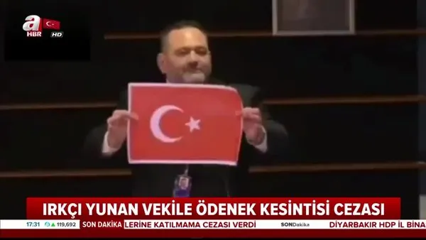 Son dakika! Türk Bayrağı'nı yırtan Yunan Milletvekili Ioannis Lagos'a verilen ceza açıklandı | Video