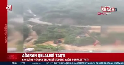 Erzurum ve Rize’den tedirgin eden haberler! Kuvvetli sağanak sele neden oldu | Video