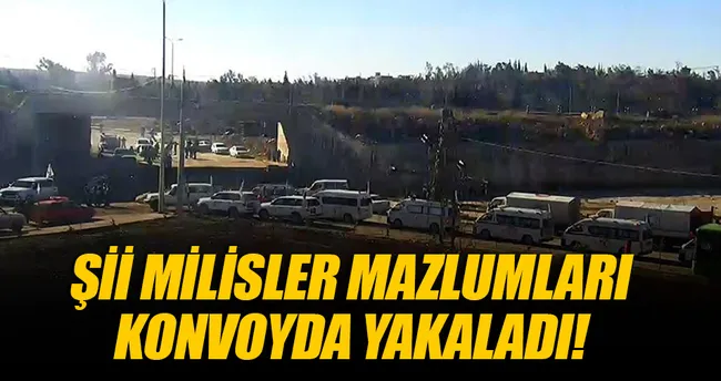 Sivilleri taşıyan konvoya ateş açıldı!