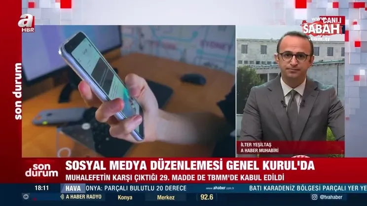 Son dakika: Sosyal medya düzenlemesinde 29. madde kabul edildi | Video