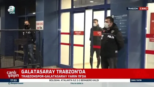 Galatasaray kafilesi Trabzon'da