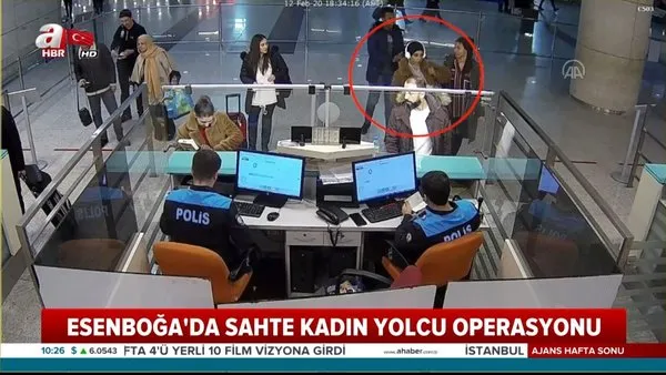 Son dakika! Ankara Esenboğa Havalimanı'nda kadın kılığına girmiş erkek şoku! | Video