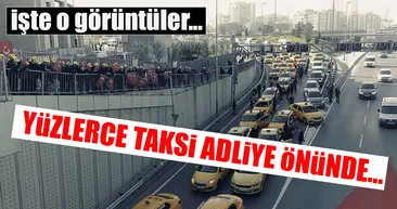 Taksicilerden UBER eylemi