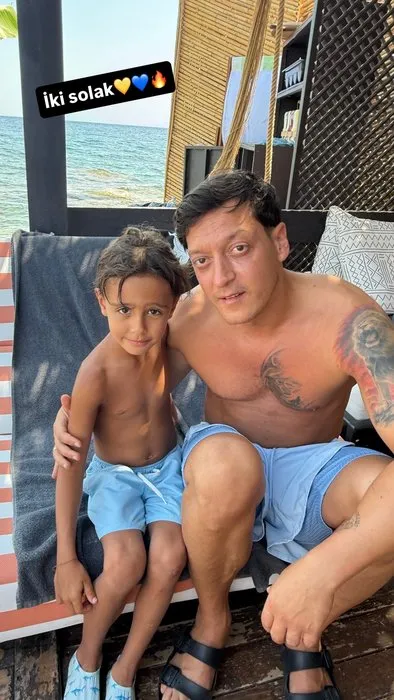 Baba gururu gündem oldu! Alişan’ın oğlu ve Mesut Özil aynı karede: İki solak