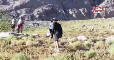 Mereto Dağı’nda doğal kar ve pekmez karışımı keyfi | Video