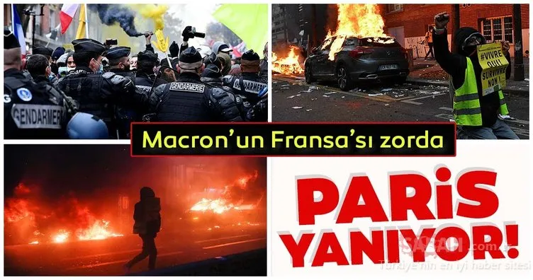 Fransa yeniden yangın yerine döndü.. Şiddet olayları birbirini izliyor!