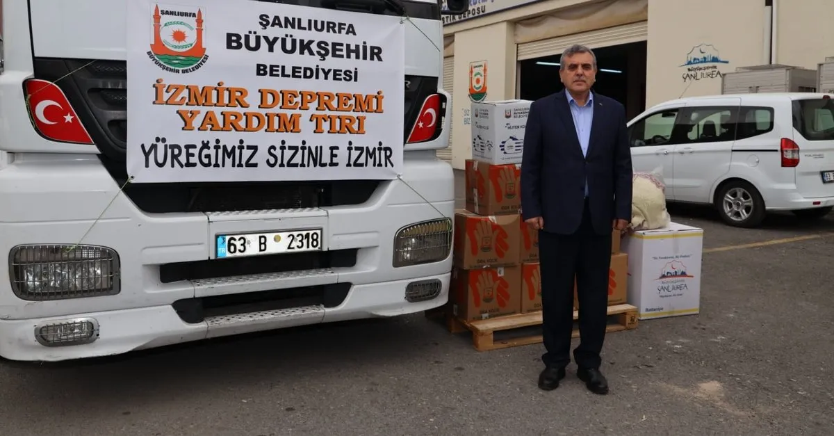 Sanliurfa Buyuksehir Belediyesi Nden Izmir E Yardim Eli Son Dakika Haberler