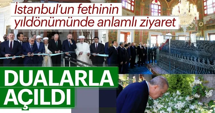 Cumhurbaşkanı Erdoğan, Fatih Sultan Mehmet Türbesi'nin açılışını yaptı