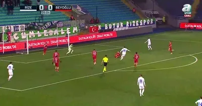 GOL | Rizespor 0-1 Beyoğlu Yeni Çarşıspor
