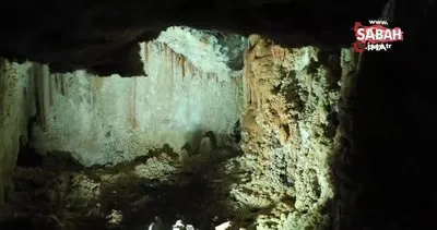 Yozgat’ta inşaat kazısı sırasında bulunan yer altı mağarası böyle görüntülendi |  Video
