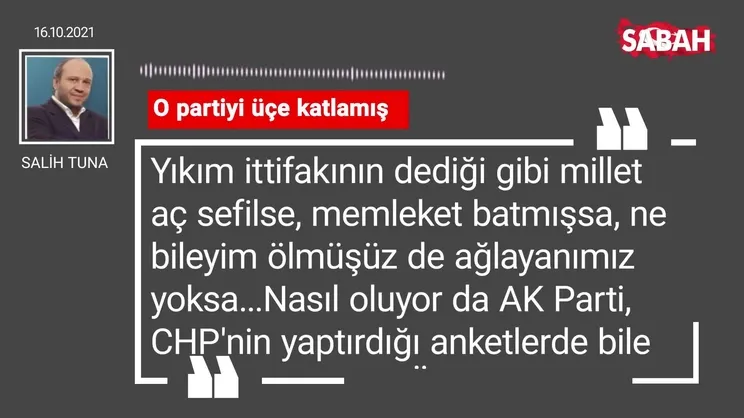 Salih Tuna | O partiyi üçe katlamış