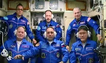 Yeni astronot ekibi UUİ’ye ulaştı