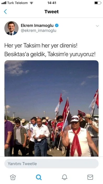 15 Temmuz'da 'Sulh' elçisi kesilen İmamoğlu Gezi'de bakın neler yapmış!