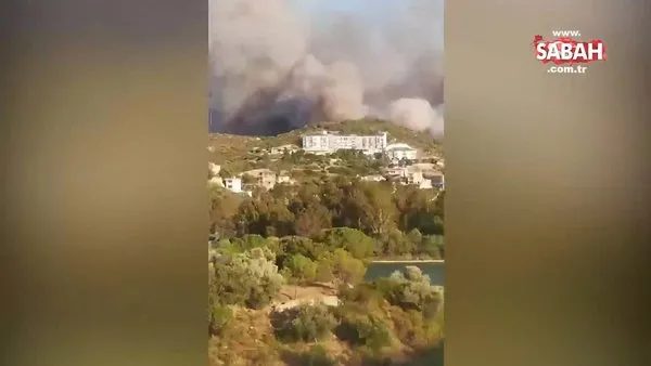 SON DAKİKA: Muğla Datça'da orman yangını! İşte ilk görüntüler! | Video