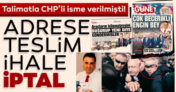CHP’li Mersin Büyükşehir Belediyesi’nin adrese teslim ihale iptal