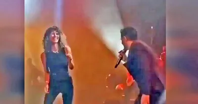 Oyuncu Beren Saat ile şarkıcı Kenan Doğulu’nun sürpriz dansı kamerada