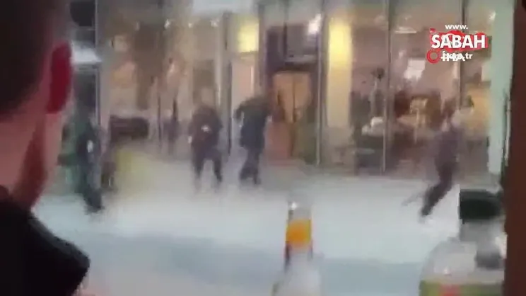 Alman polisi bıçaklı saldırgana kurşun yağdırdı: 2 yaralı