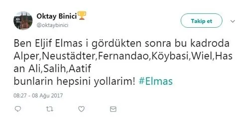 Fenerbahçe’de Elif Elmas çılgınlığı!