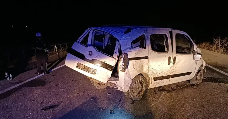 Tatil yolunda kaza: 1 ölü, 1 yaralı