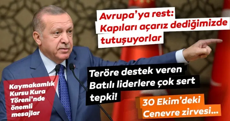Başkan Erdoğan'dan Külliye'de önemli açıklamalar