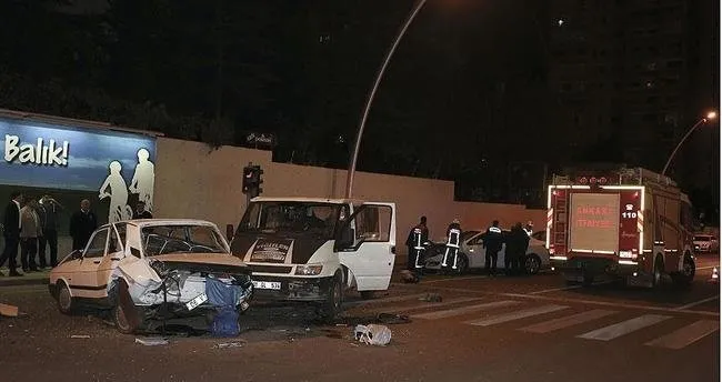 Ankara’da zincirleme trafik kazası: 4 yaralı