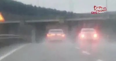 İstanbul Şile yolunda trafikteki tehlikeli inatlaşma kamerada | Video