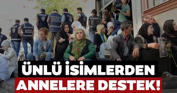 Evlatları için oturma eylemi yapan annelere sanatçılardan destek