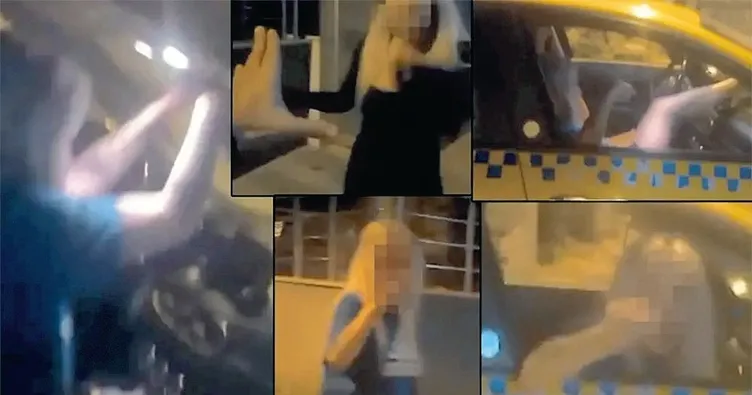 Taksicilik yaparken saldırıya uğradı