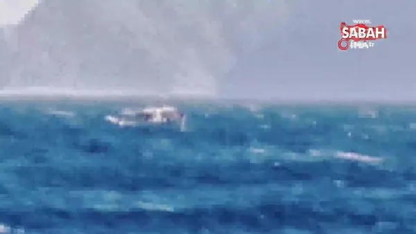 Yunanistan’da yangın söndürme helikopteri denize düştü: 2 mürettebat kayıp | Video