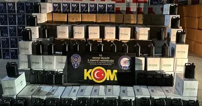 Adana merkezli 5 ilde sahte içki operasyonu! Ülke genelinde içki kaçakçılığı yapan örgüt çökertildi #adana