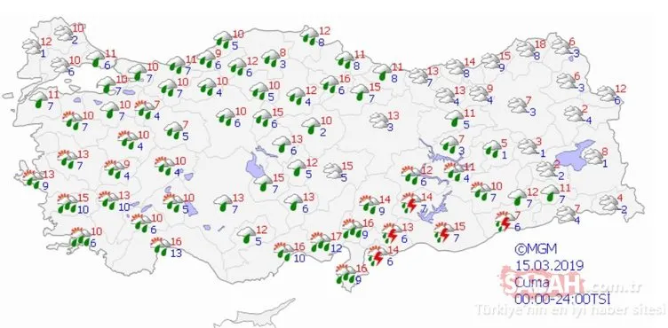Meteorolojiâden son dakika hava durumu ve kar yaÄıÅı uyarısı geldi! Kar geliyor!