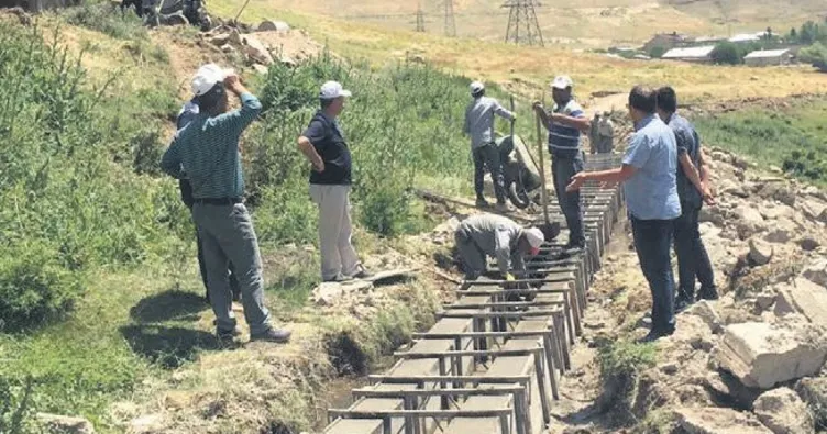 Sulama kanalı ve gölet çalışmaları