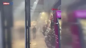 Kapalıçarşı’da trafoda yangın çıktı! O anlar herkesi panikletti | Video