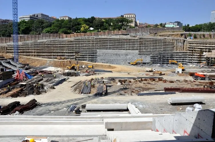 Vodafone Arena inşaatından son kareler 25 Haziran 2014