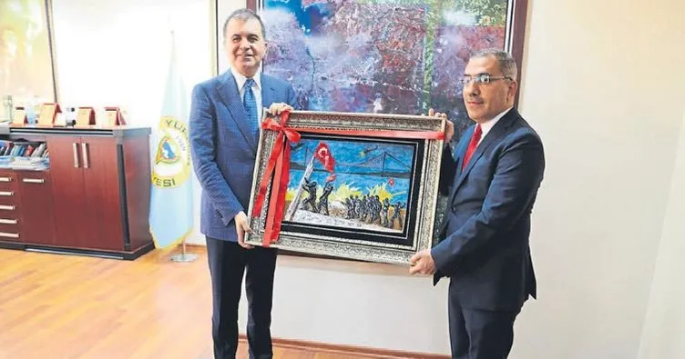 Bakan Ömer Çelik’e Şehitler Anıtı tablosu