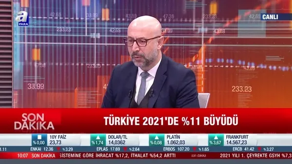 SON DAKİKA | Türkiye ekonomisi 2021 yılında yüzde 11 büyüdü! TÜİK açıkladı