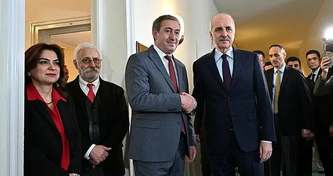 TBMM Başkanı Kurtulmuş HEDEP grubunu ziyaret etti TBMM Başkanı Kurtulmuş HEDEP grubunu ziyaret etti