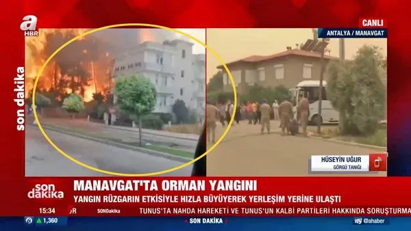 SON DAKİKA:  Antalya Manavgat'ta yangınının nasıl başladığını görgü tanığı canlı yayında anlattı!