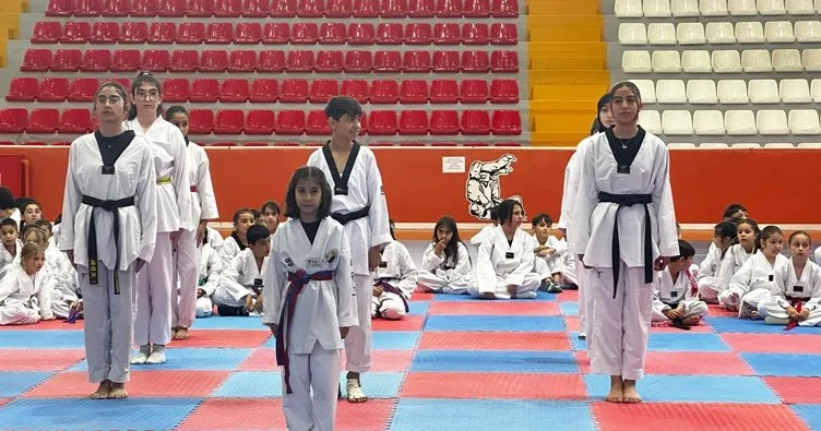 Kars’ta Taekwondo kuşak sınavı heyecanı