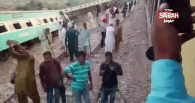 Pakistan’da yolcu treni raydan çıktı: 1 ölü, 40 yaralı | Video
