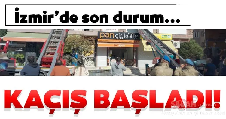Son Dakika! İzmir’in Bayraklı ilçesinde vatandaşlar kaçmaya başladı!