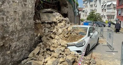 Son dakika: İstanbul Üsküdar’da site duvarı çöktü!