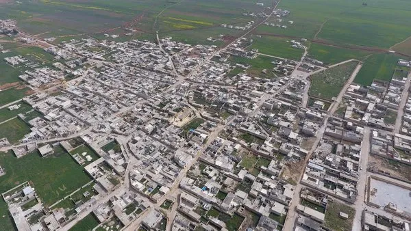 Teröristlerden arındırılan Tel Rıfat havadan işte böyle görüntülendi