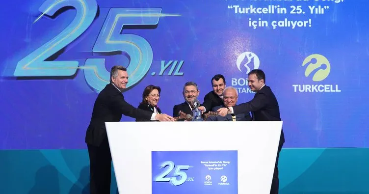 Borsa İstanbul’da Gong ’Turkcell’in 25’inci yılı’ için çaldı