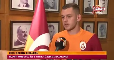 Alexandru Cicaldau: Galatasaray’a imza attığım için çok mutluyum | Video