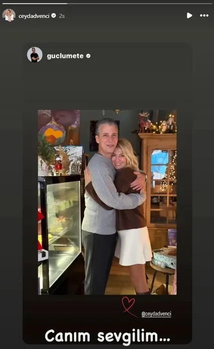 Popüler çift Ceyda Düvenci ve Güçlü Mete’den ’aşk’ paylaşımı Ceyda bulutlarda uçuyor