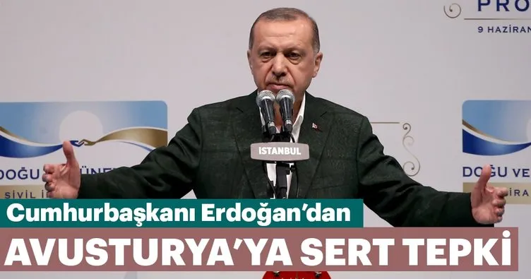 Cumhurbaşkanı Erdoğan'dan Avusturya'ya tepki