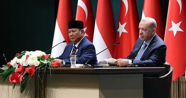 Endonezya Cumhurbaşkanı Subianto Ankara’da! Başkan Erdoğan: Ticaret hedefimiz 10 milyar dolar