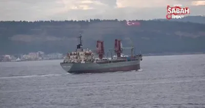 Rus askeri kargo gemisi Çanakkale Boğazı’ndan geçti