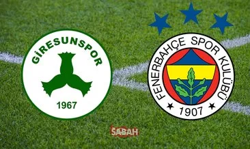 Giresunspor Fenerbahçe maçı canlı izle! Giresunspor Fenerbahçe maçı canlı yayın kanalı izle